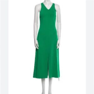Caroline Constas New York vibrant green knitted midi dress, size M